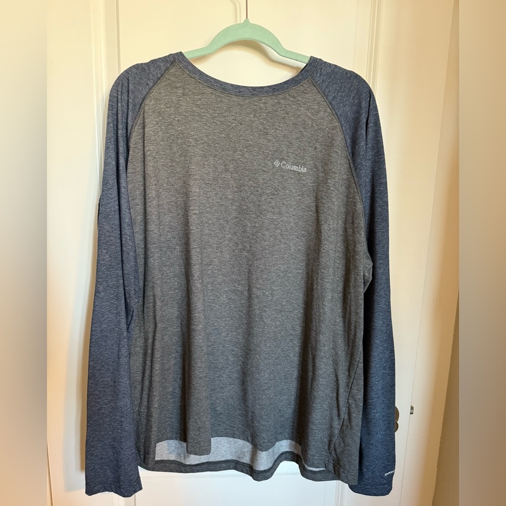 Men’s Columbia Long Sleeve Raglan Shirt XXL NWOT